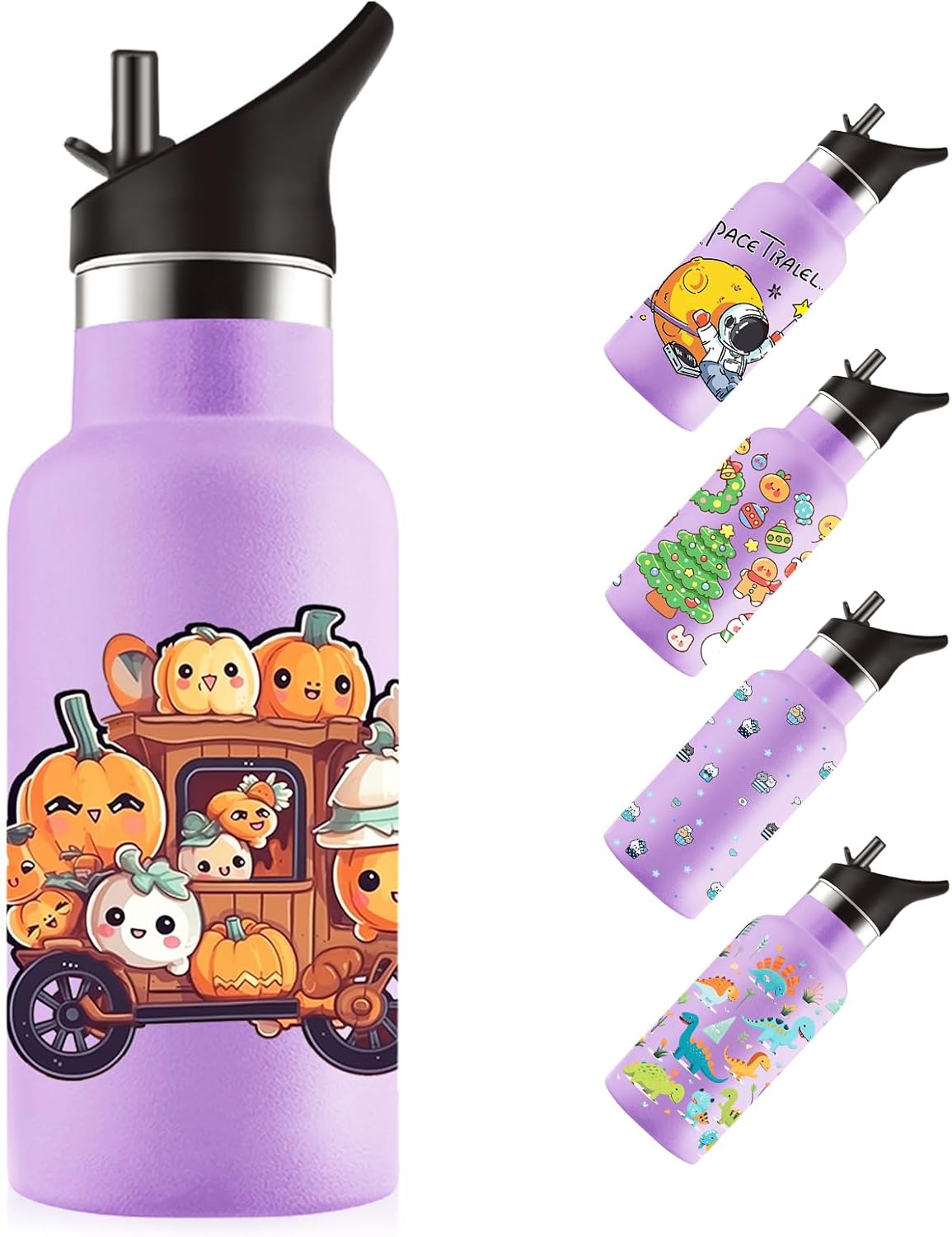 ストロー付き水筒 350ml 子供用 可