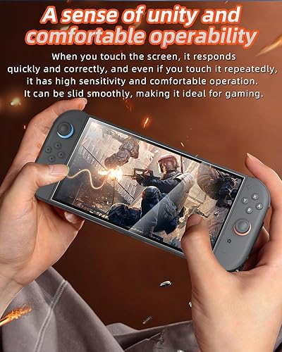 Miniatura 7 de Protector de pantalla de vidrio para Nintendo 0 Switch 2, 2 unidades de vidrio templado con marco de instalación, cobertura completa, dureza 9H
