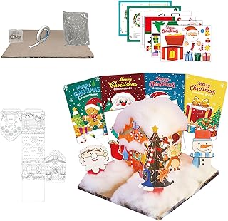 Genérico Kits De Manualidades Navideñas - Kit Interactivo De Grafiti Para Manualidades,Juego de Grafiti y Montaje Navideño | Para Niños Adolescentes Adultos Aula Decoradores Del Hogar Mesa