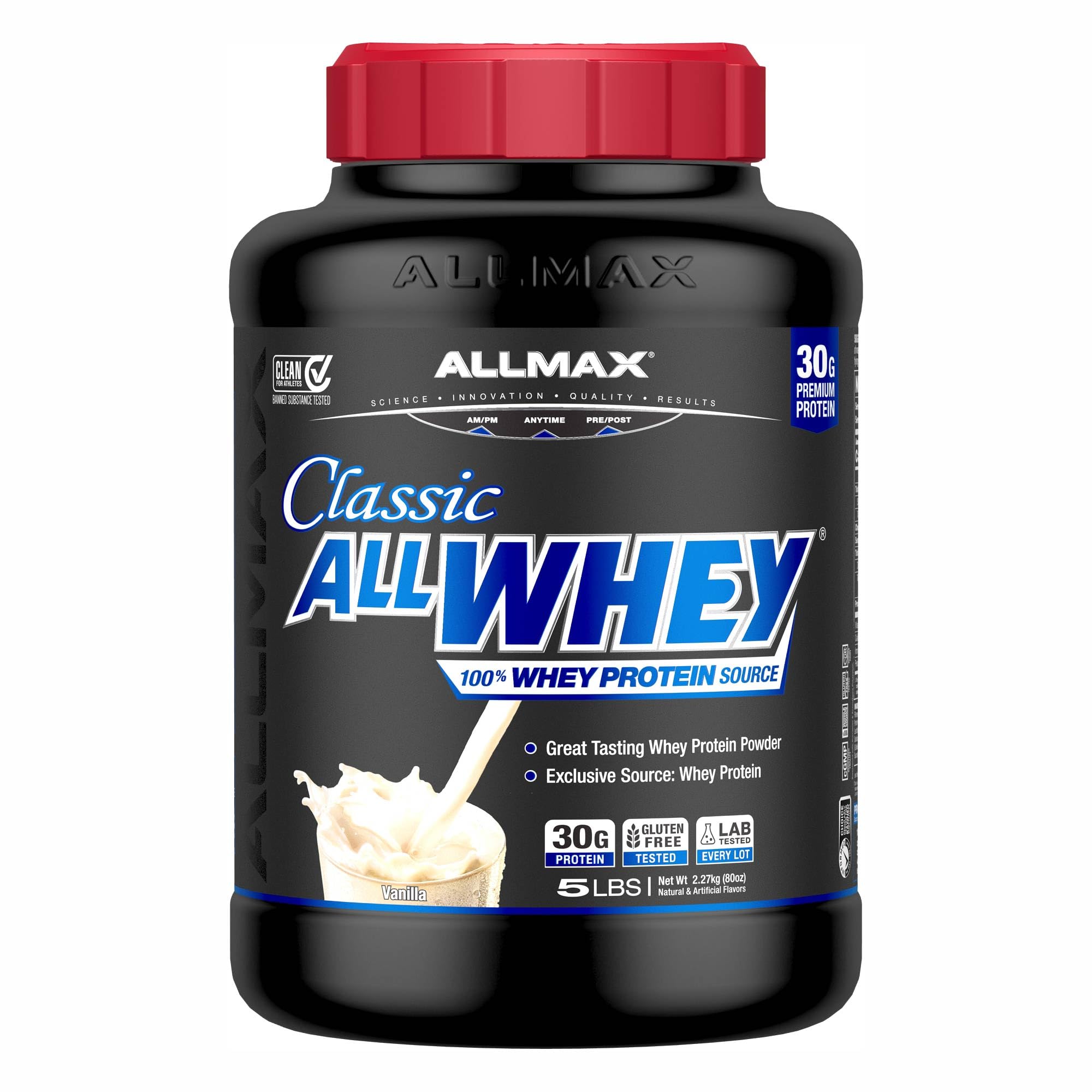 AllWhey Classic Whey Protein, Vanilla, 5 lbs
