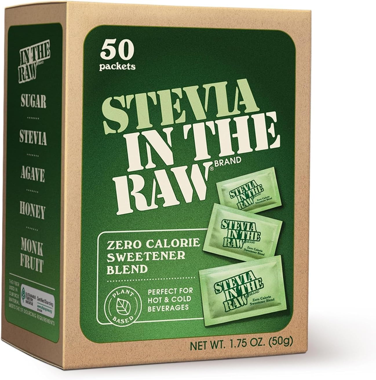 Stevia Extract in Raw 50 Bags