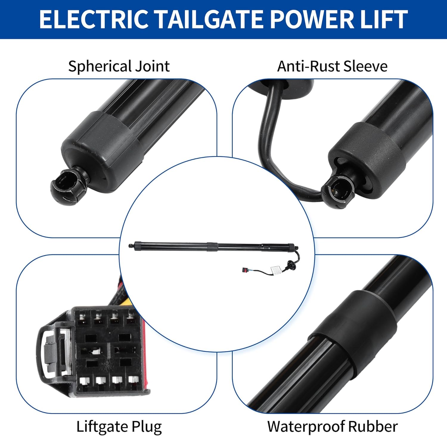 Rear Right Tailgate Power Lift Support for Volvo XC40 2020-2024 Liftgate Power Hatch Shock Strut No.32296297 Electric Trunk Power 1 Pair