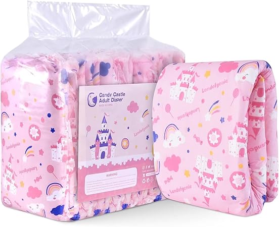 Landofgenie Adult Diapers Pink Printed Diaper Incontinence Underwear ...