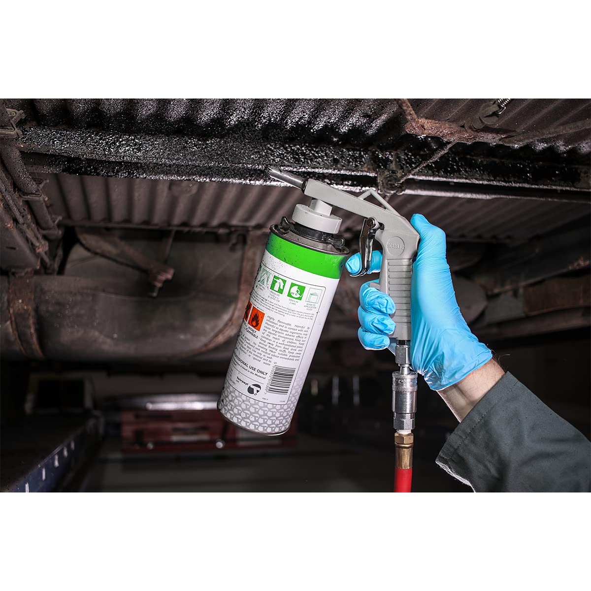 Sealey Sg139 Air Operated Underbody Coating Gun, Silver, 1/4" - Image 2