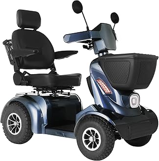 16-32 Miles Long Range Heavy Duty Mobility Scooter for Adults & Seniors, 500/1000W & 400/500LBS Capacity Power Electric Wheelchair w/Off-Road Absorber,10/13" Tires, Windbreak Plate Design