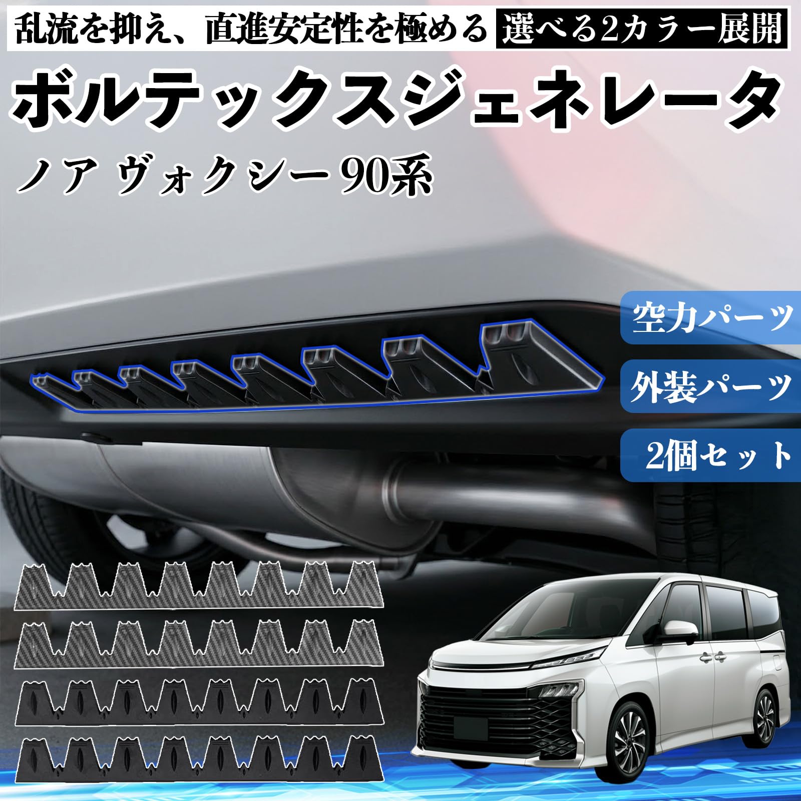 Amazon | ノア ヴォクシー 90系 ボルテックスジェネレータ 車用