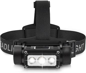 Bud K Headlamp Rechargeable, 4000 Lumen Headlamps for Adults, Super Bright LED Headlight Flashlight 6 Modes 160 Degree Adjustable Hardhat Headlamp