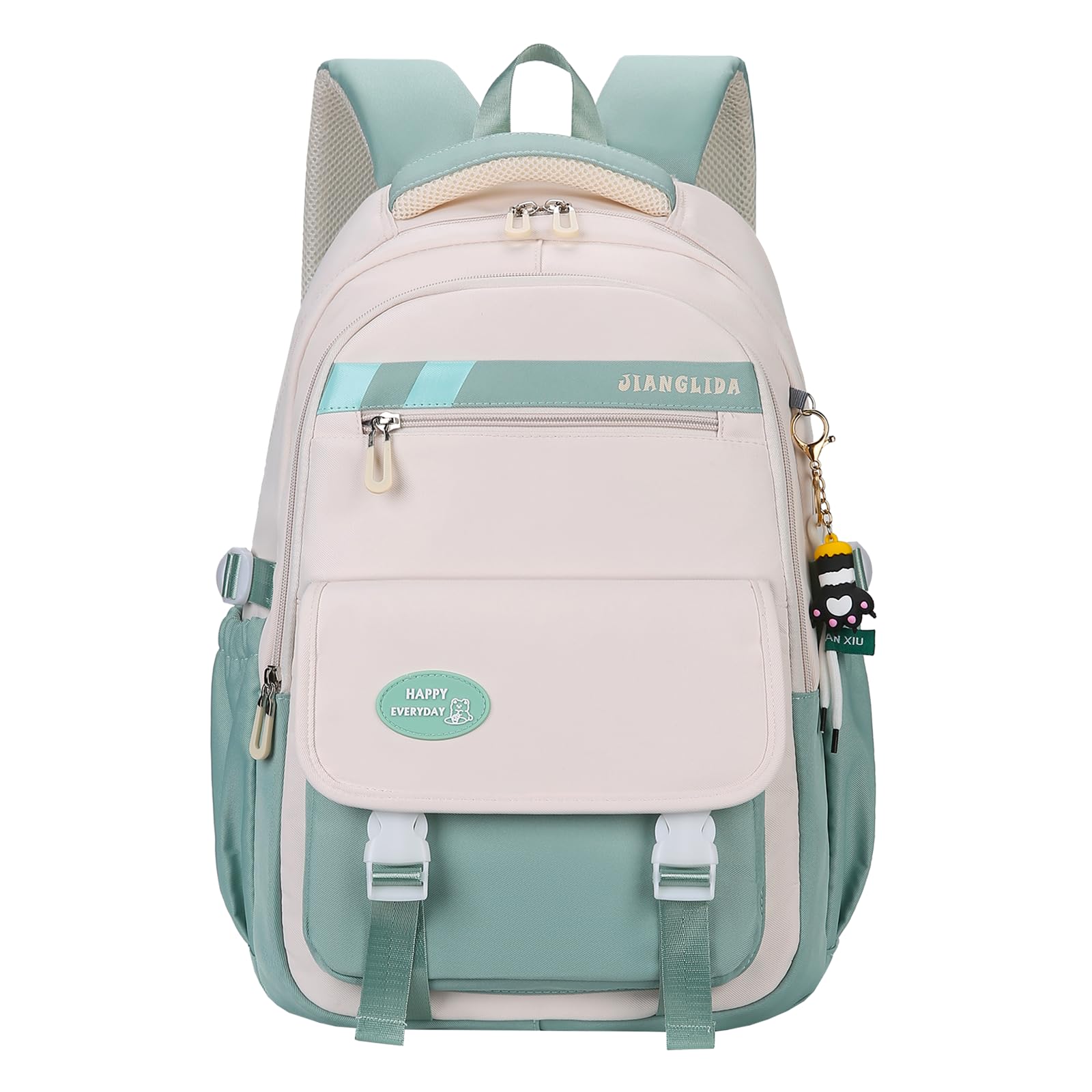 Aesthetic Backpack for Girls Cute Kids Bookbag Elementary Middle School Backpack for Teens Lightweight Classic Travel Backpack