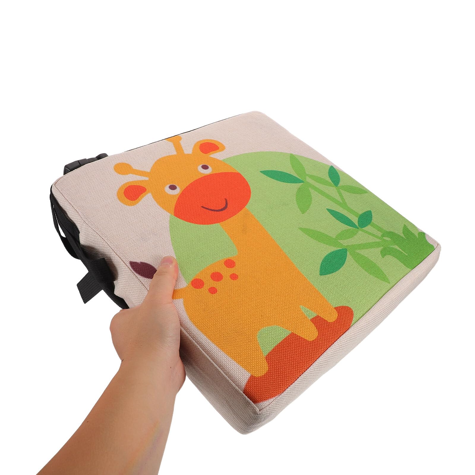 Asiento Elevador Infantil Jirafa de Algodón Lino para Silla