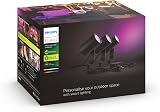 Philips Hue White & Color Ambiance spot extérieur LED LILY - Kit 3 Spots 8W - Anthracite, Éclairage extérieur compatible avec Alexa, Google Assistant et Apple Homekit - 1