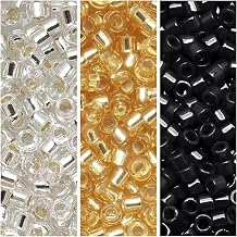 Set of 3 Colors, 21GM, Miyuki Delica Beads Size 11/0, 7GM/Color, Basics Collection, DB041, DB042, DB010