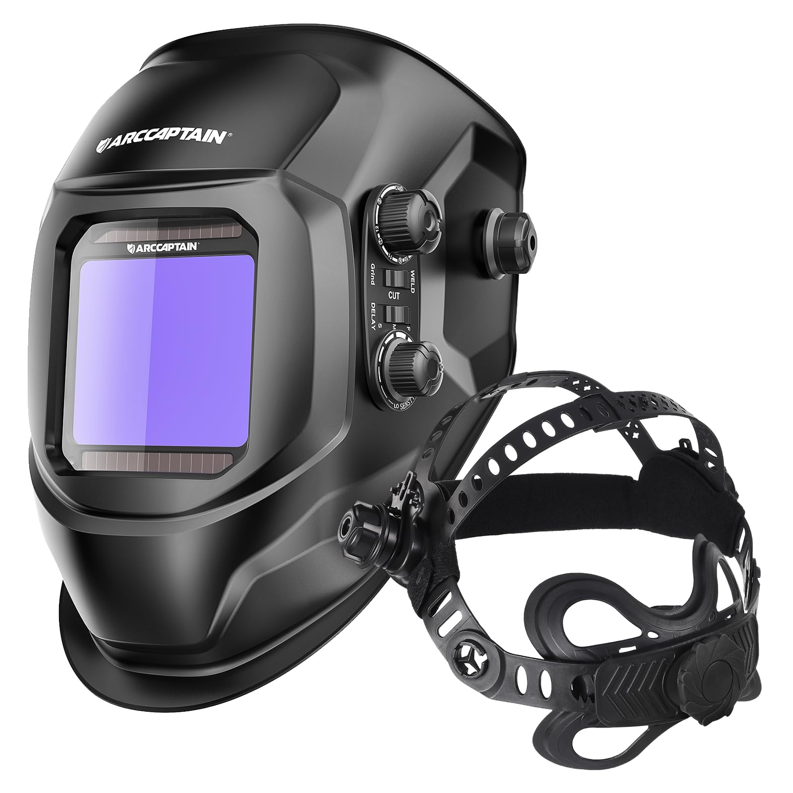 ARCCAPTAIN Welding Helmet With Headgear - Complete Welding Protection Set
