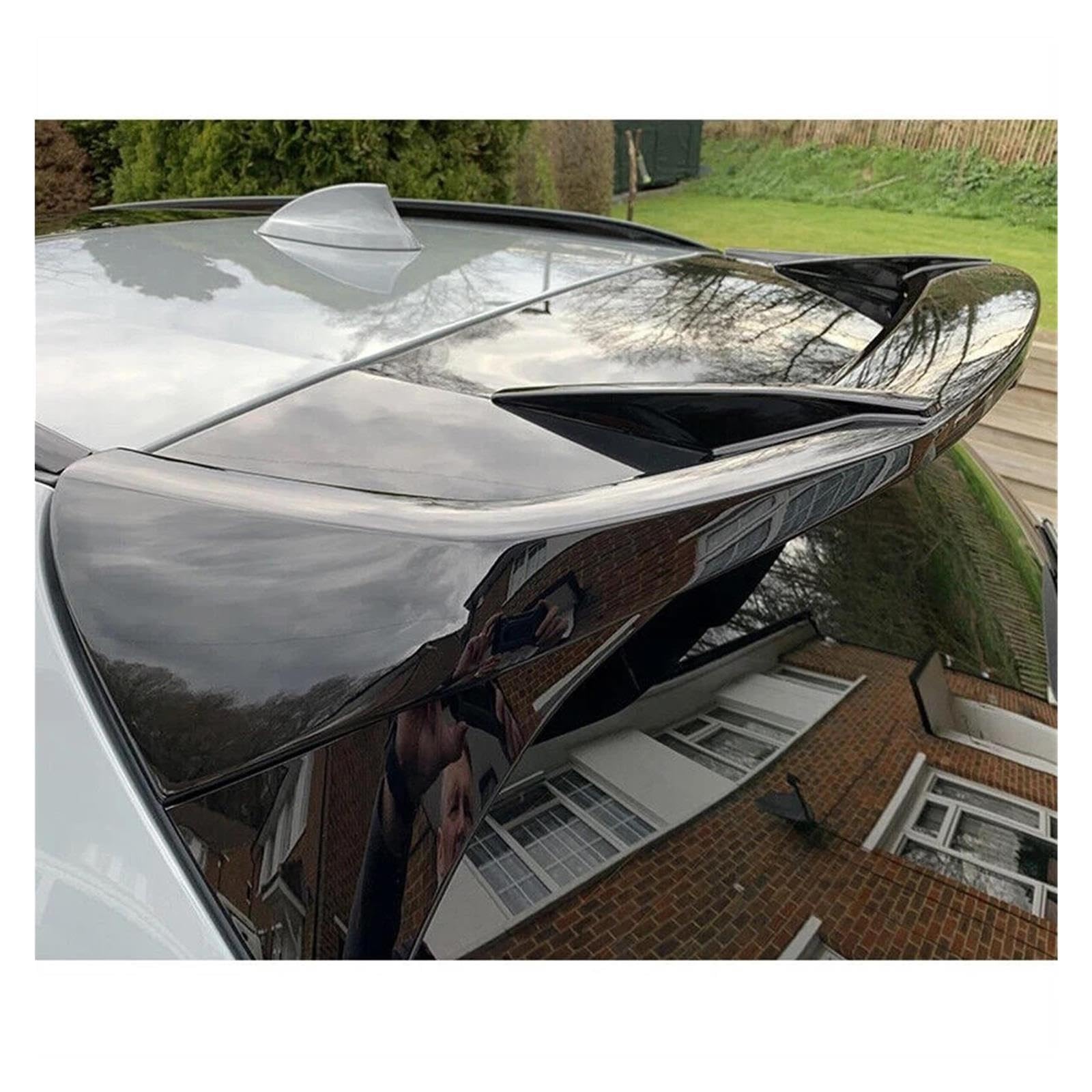 Spoiler Magickit kompatybilny z BMW X3 G01 M40i SUV IX3 2022-2023 tylny zderzak Spoiler dachowy górne skrzydło bagażnika Lip Bodykit(Glossly Black)
