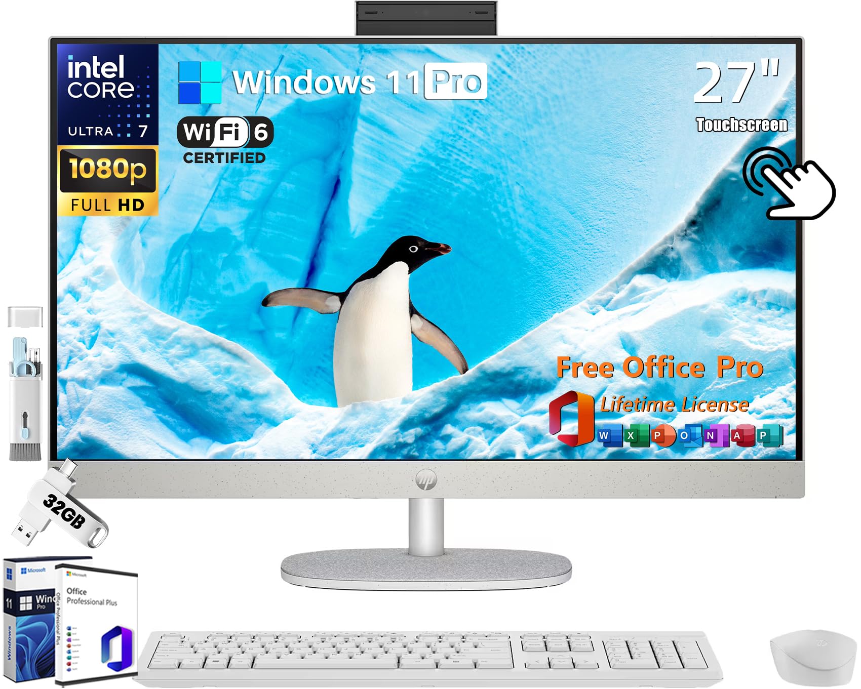 Amazon.com: HP 27 All-in-One Desktop Computer, 27