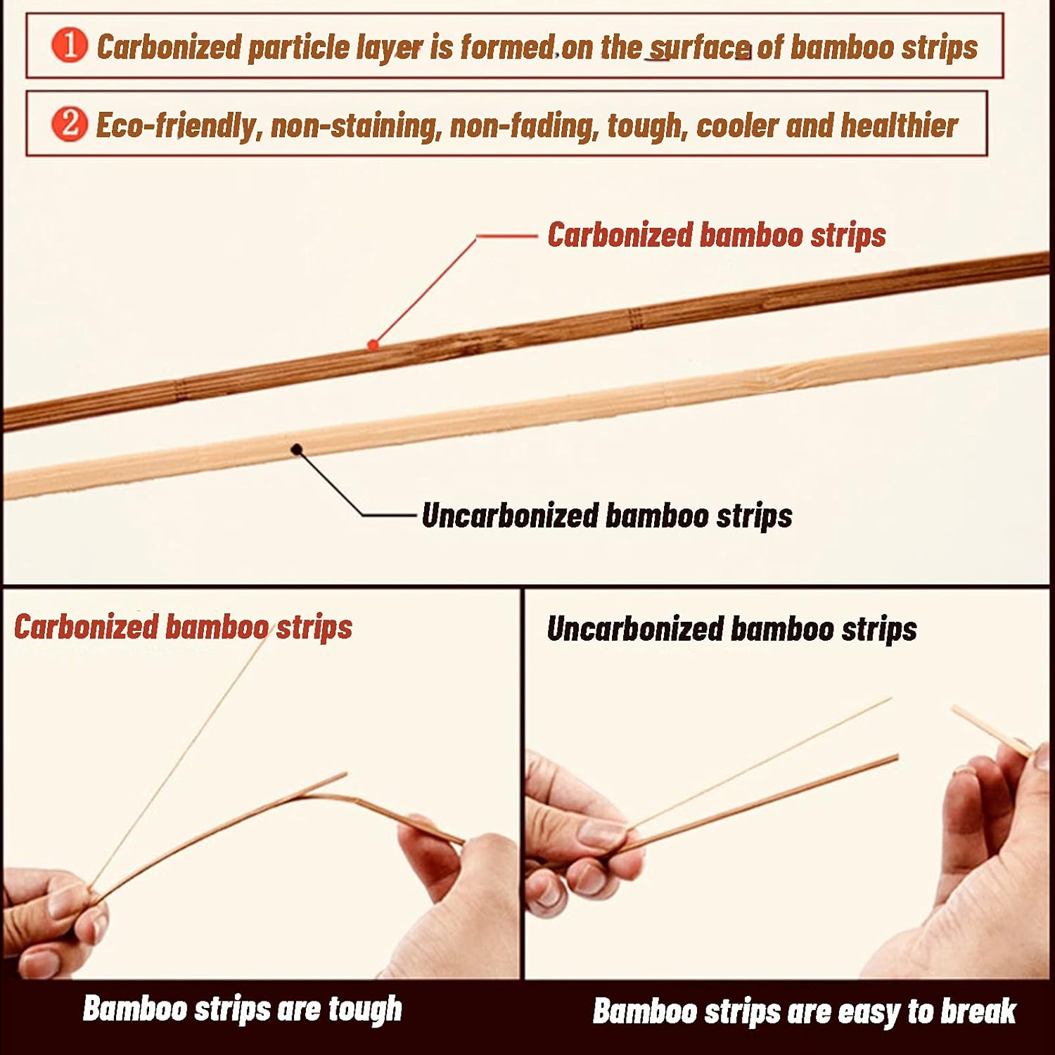 Summer Bamboo Sleeping Mat, Foldable Double Sided Mat for Bed, Mattress Topper Twin/Queen Cool Mat for Living Room Floor (90x190cm/35.4x74.8inch)