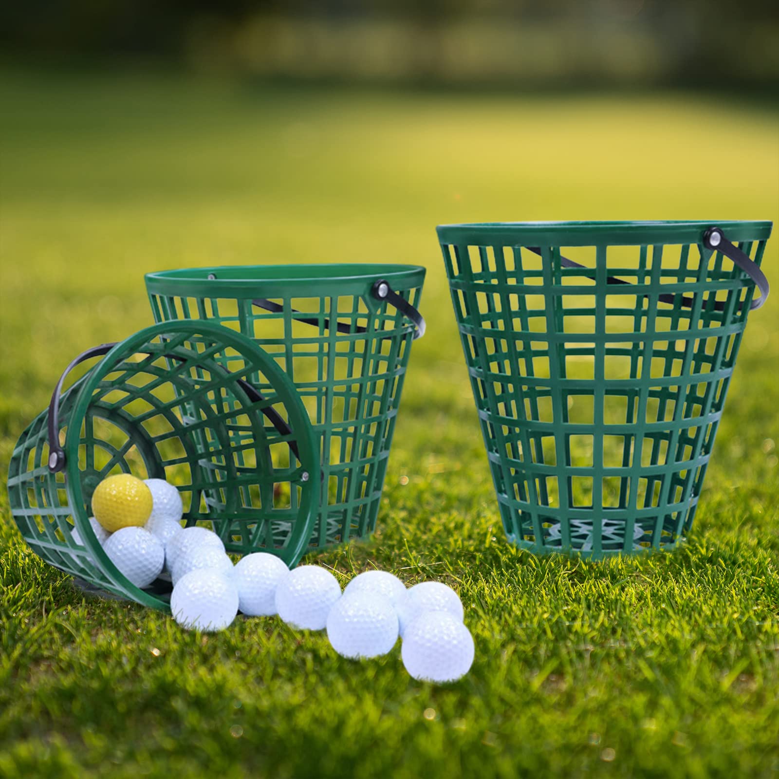T TOOYFUL Golf Panier Collecte Balles Seau Stockage Poignée 50 Boules