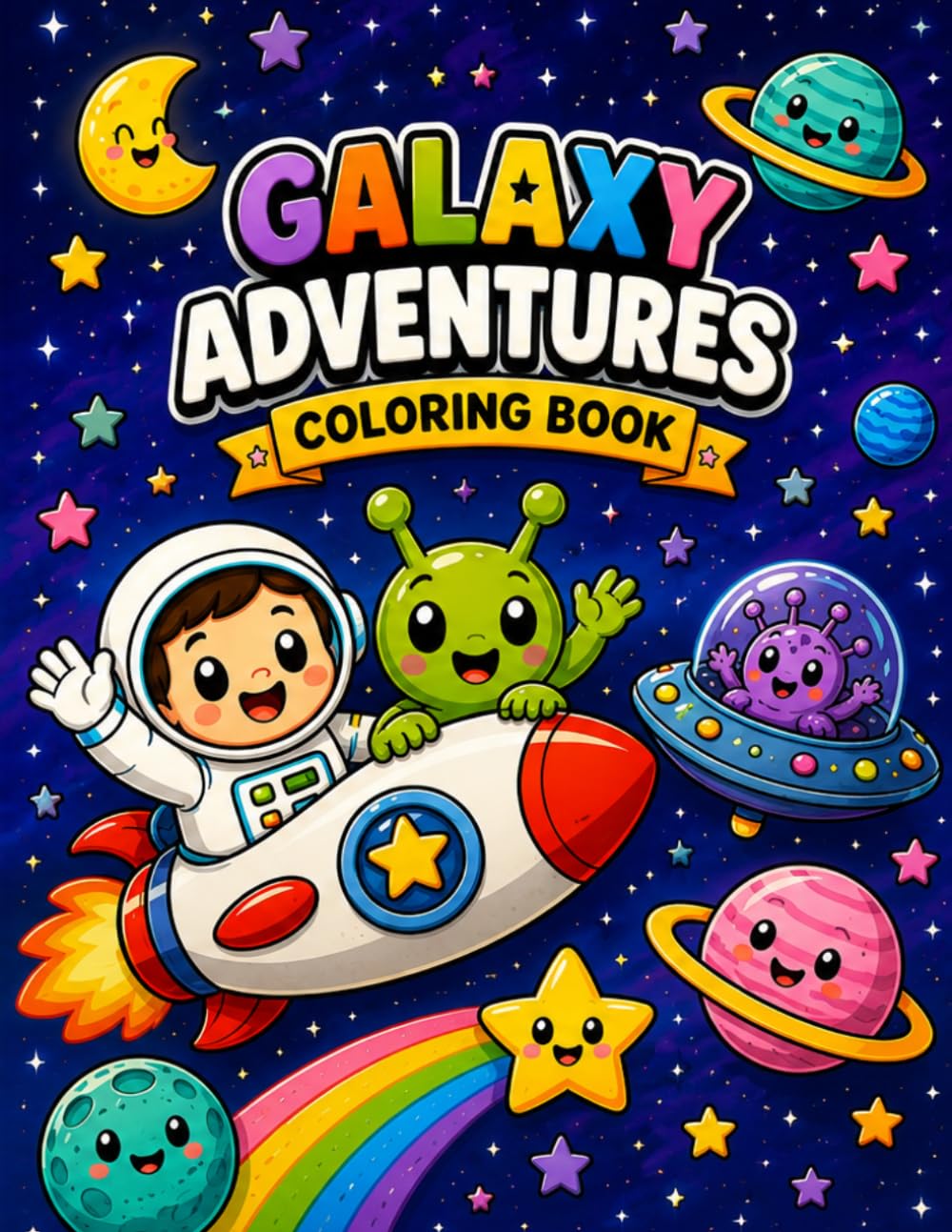 Galaxy Adventure: Space Coloring Book