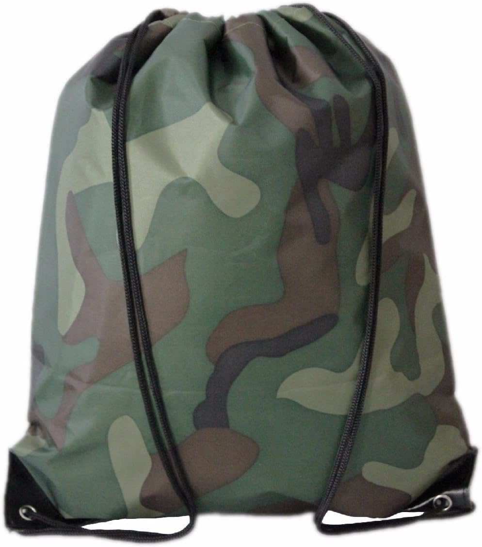 Camouflage Drawstring Bags Bulk Packs Cinch Bags