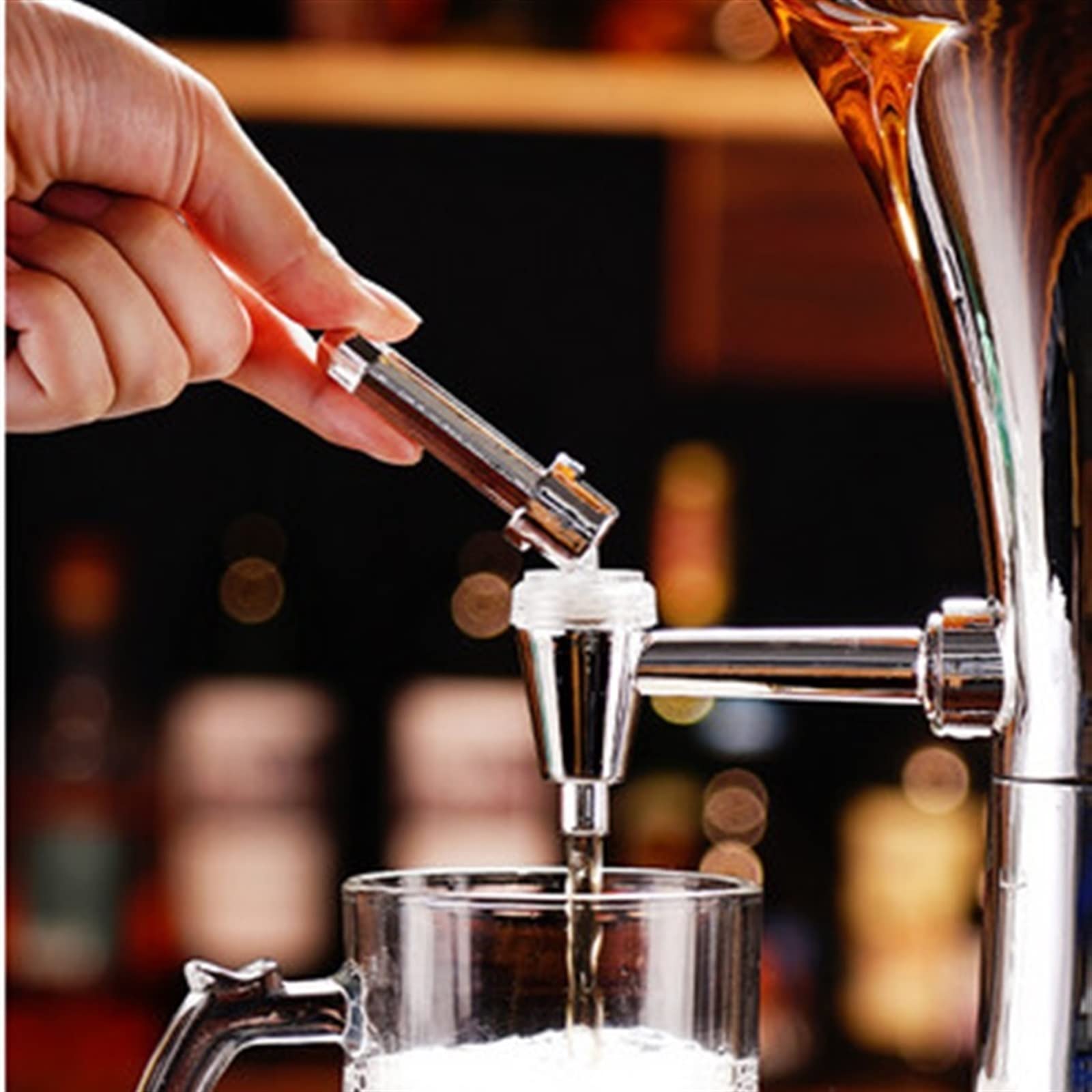 Torre di Birra con Rubinetto 1.5L Vino Birra Cannone Hotel Bar Cocktail Dispenser di birra Secchiello da tè nero Ristorante Bevande da tè Apparecchio Regalo Versatore di vino Dispenser di Birra refrig