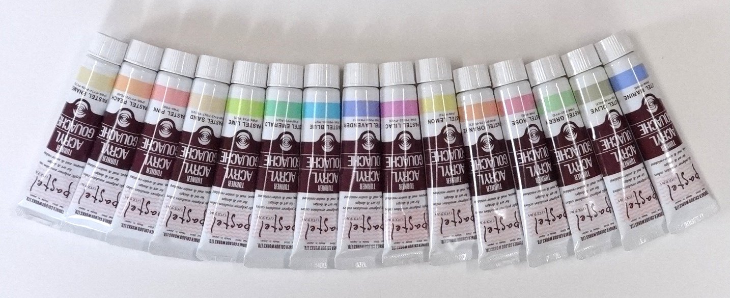 Amazon | ターナーアクリルガッシュ・20ml・特別色セット (パステル