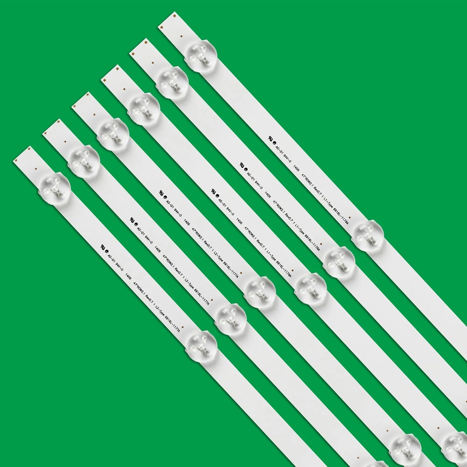Kit 12 pièces Bande de rétro-éclairage LED pour LG 47LN5200 47LN5400-CN 47"