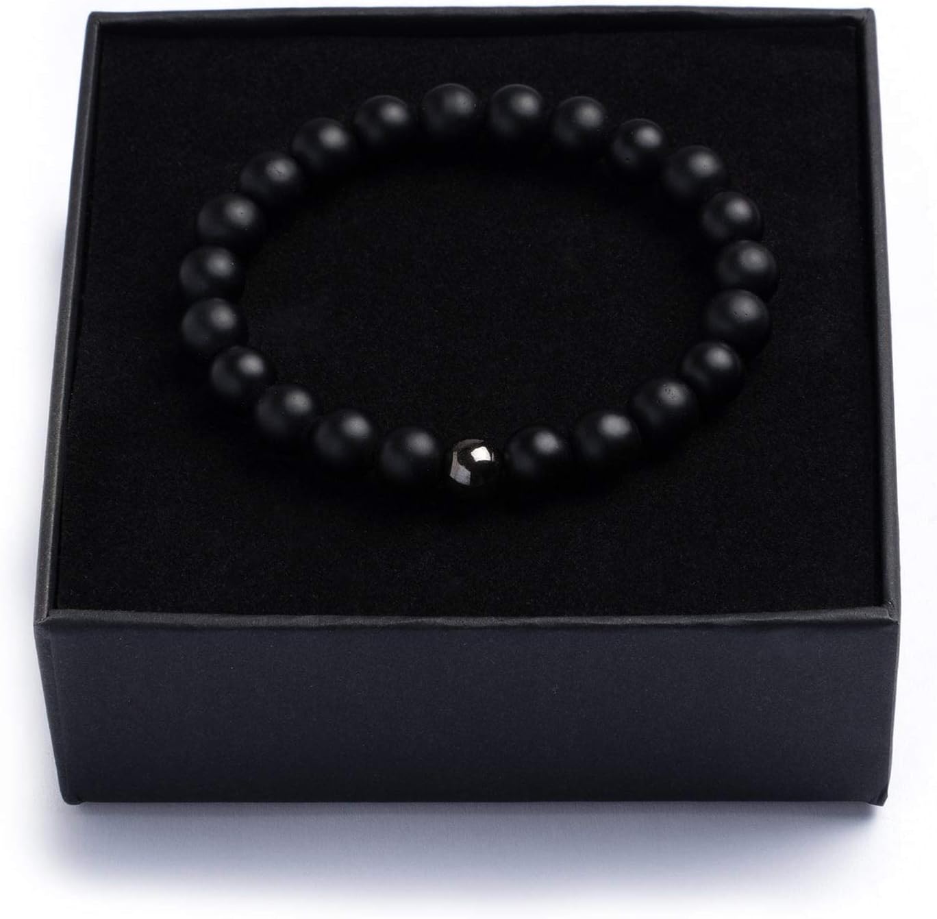 Handcrafted in Italy | Premium Beaded Bracelet for Men | Black Onyx, Brown Tiger’s ... - Image 6