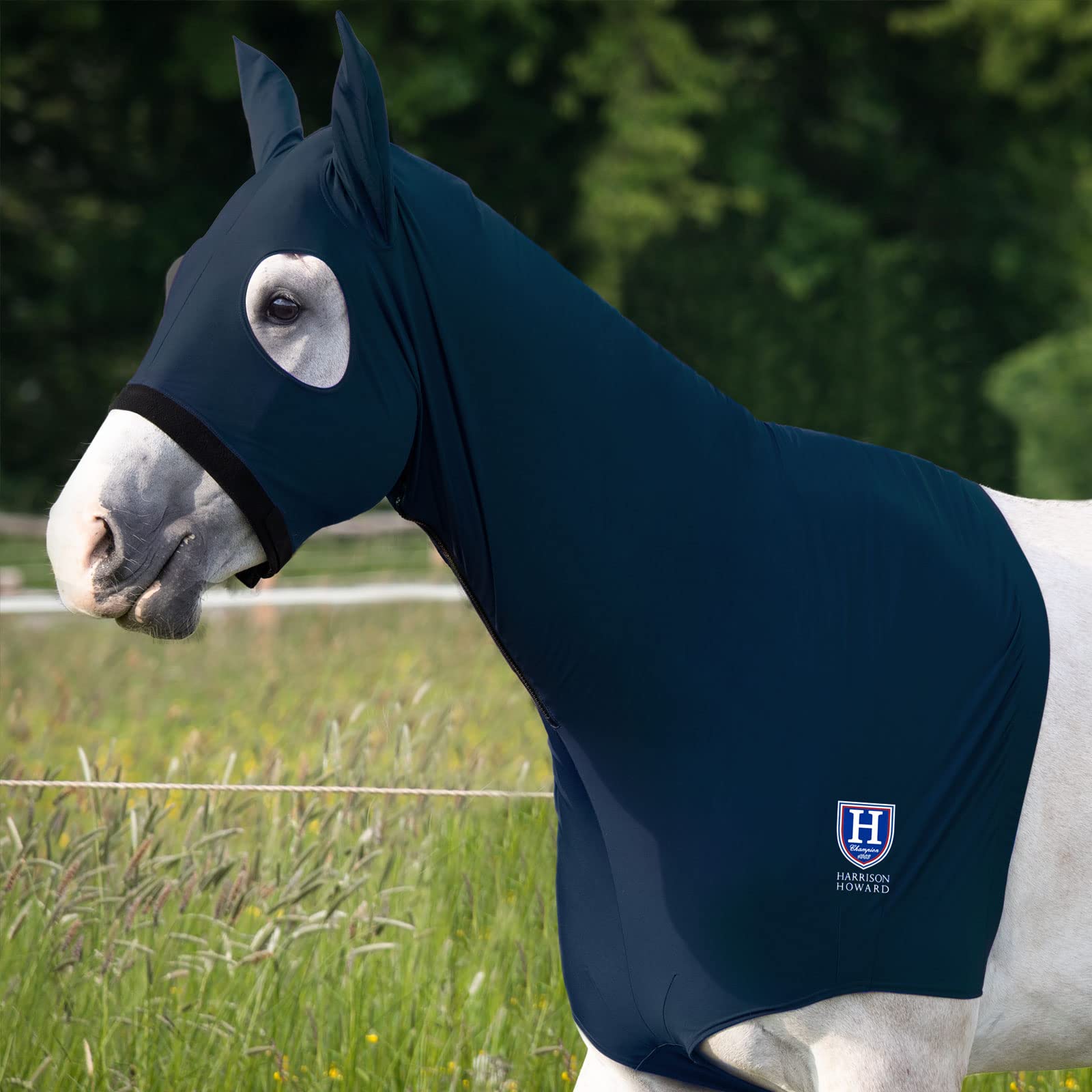 Harrison Howard Horse Slinky Hood with Zipper, Stretchy Sleazy Hood