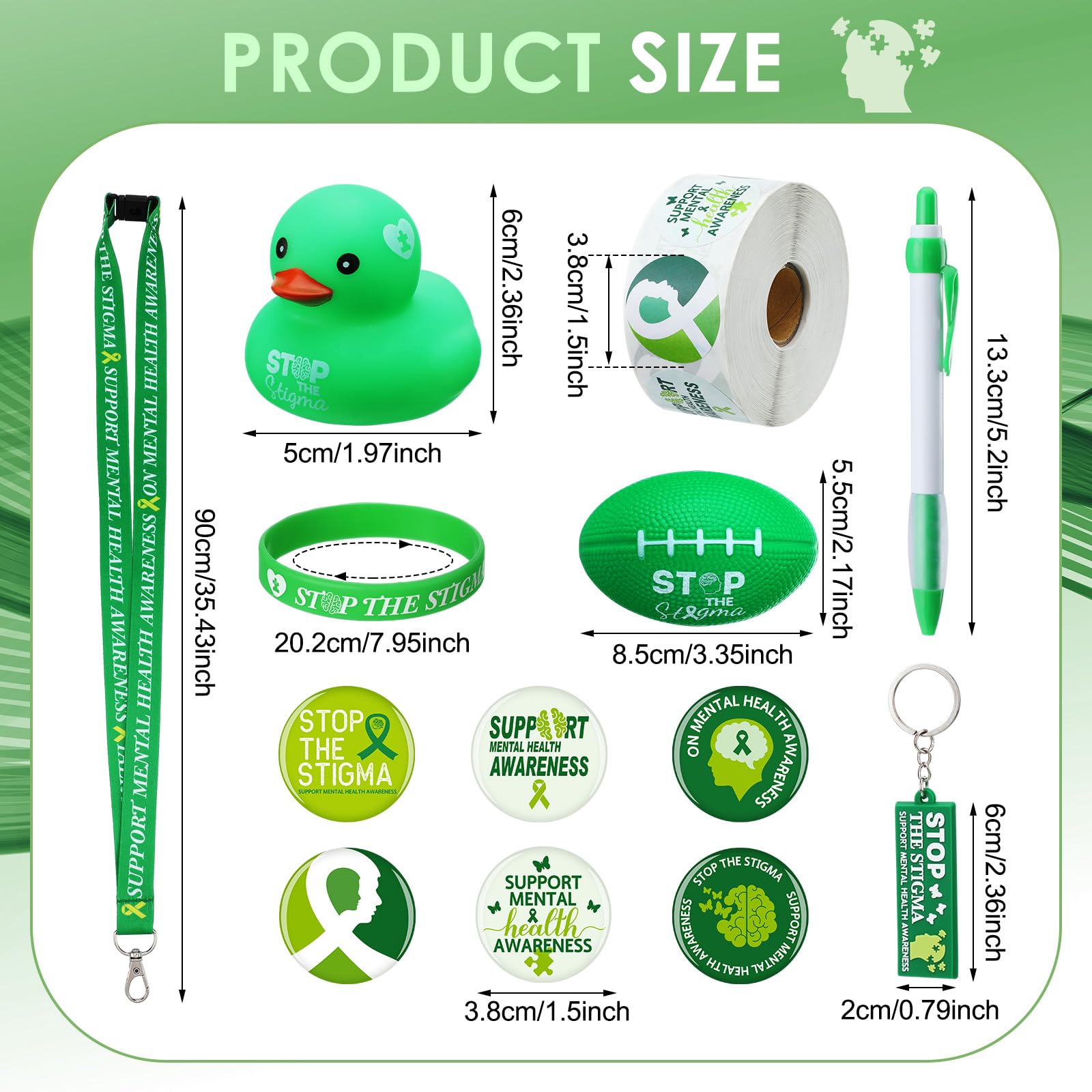 Mental Health Awareness Month Items 36 Pcs Mental Health Awareness ...