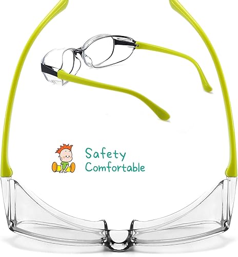 Miniatura 5 de Dollger Gafas de seguridad antivaho con bloqueo de luz azul, lentes de protección UV400 para niños de 0 a 6 años, gafas de seguridad anti polen