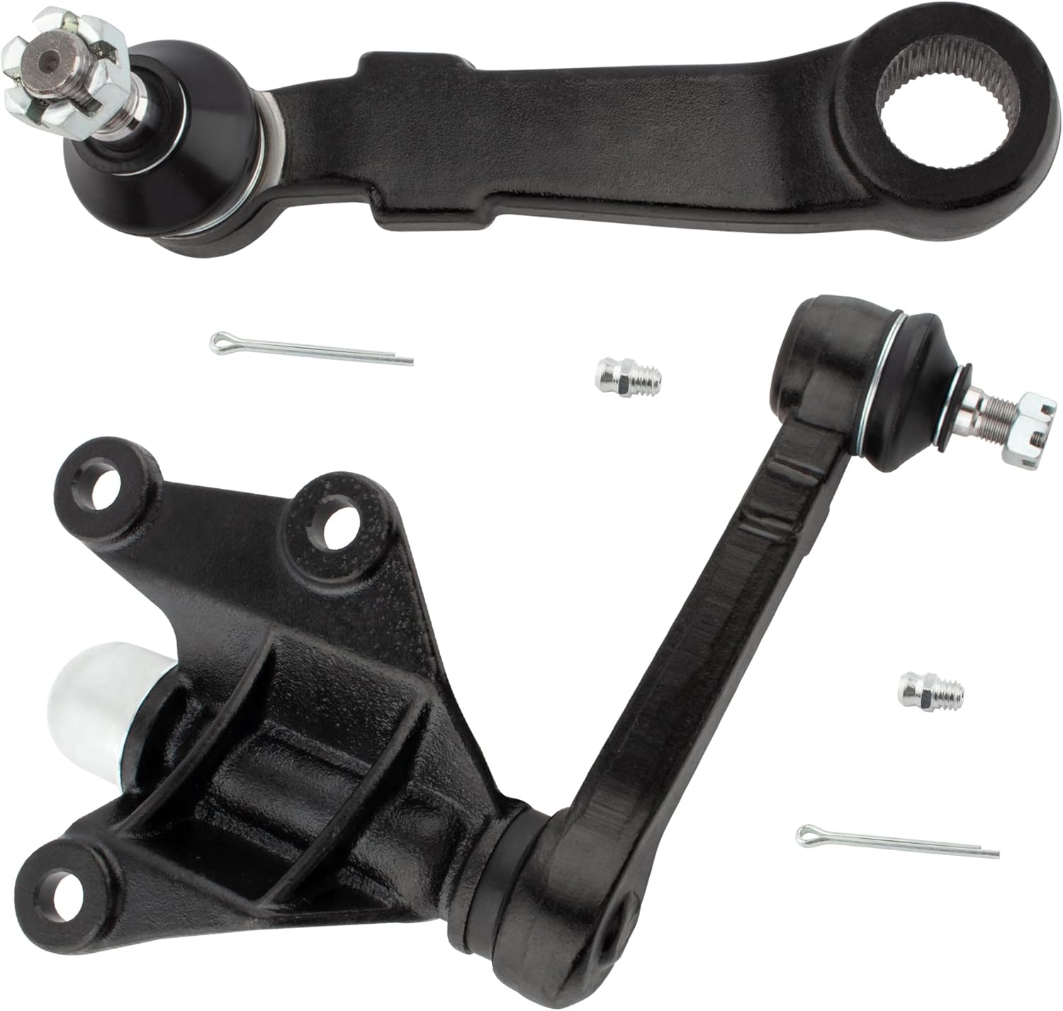 2Pcs Front Steering Idler and Pitman Arm Kit Fit For Toyota 4Runner 1986-1995, For T100 1993-1998, For Pickup 1986-1995 4WD Replace# K9422 K9424