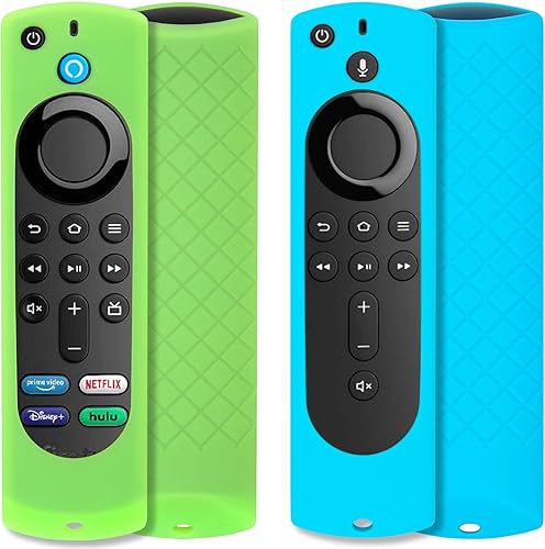 Miniatura 10 de Pinowu Funda de silicona para control remoto (2 piezas, brilla en la oscuridad) para Firestick 4K Max (2), ToshibaInsigniaPioneerOmni (QLED) Series
