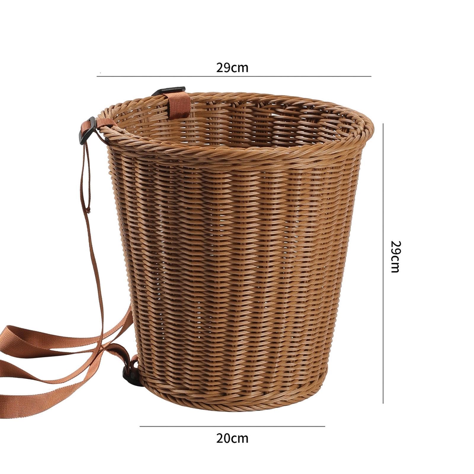 Cesta de Recolección Elegante, Hecha a Mano, Robusta Y Multiusos para Fruta, Camping Y Jardín.