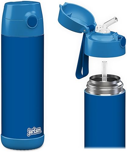 Jarlson Charli - Botella de acero inoxidable para niños con pajita, termo de 11.2 onzas lĂquidas, probado por TĂśV, sin BPA, a prueba de fugas, Jarlson Charli - Botella de acero inoxidable para niños con pajita, termo de 11.2 onzas lĂquidas, probado por TĂśV, sin BPA, a prueba de fugas,
