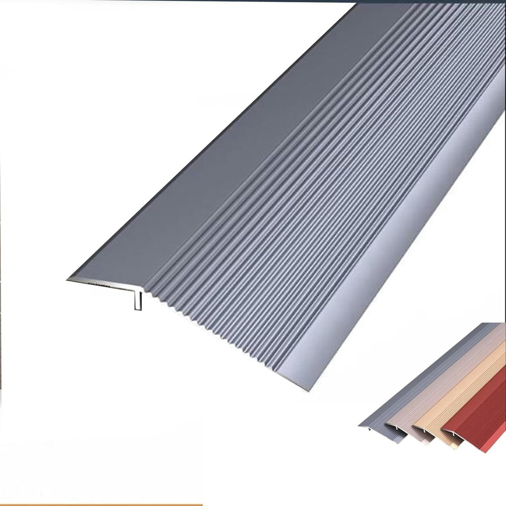 LGEOELIAS Floor Transition Strip, Threshold Ramp, Thresholds for Doorways, Wheelchair Ramp Edge Reducer Laminate Transition Cover Edge Trim Gap Doorway Threshold for Uneven Floors Heights