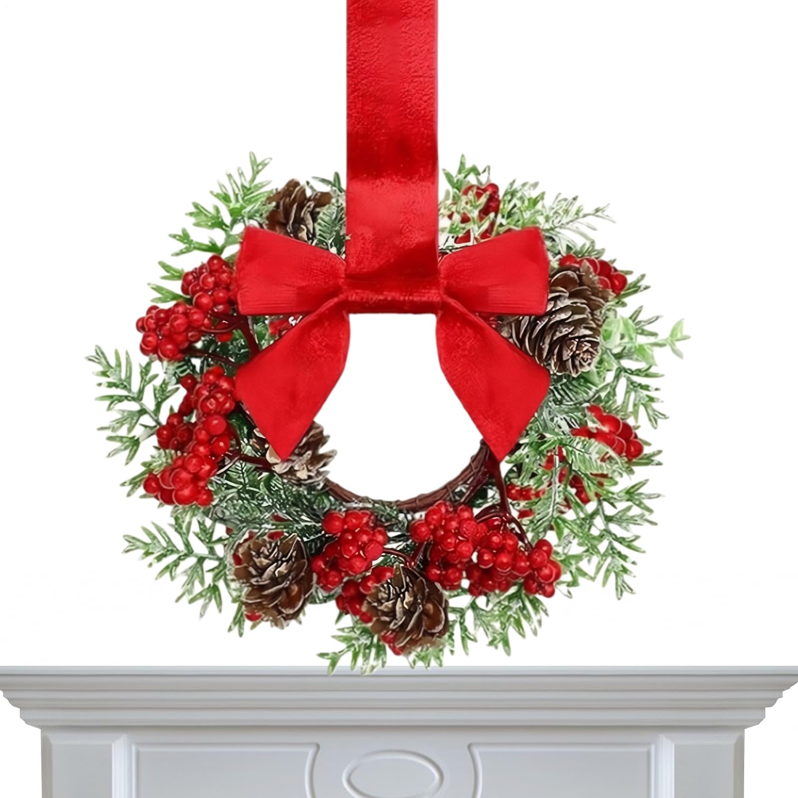 Couronnes pour armoires de cuisine guirlande artificielle Noël