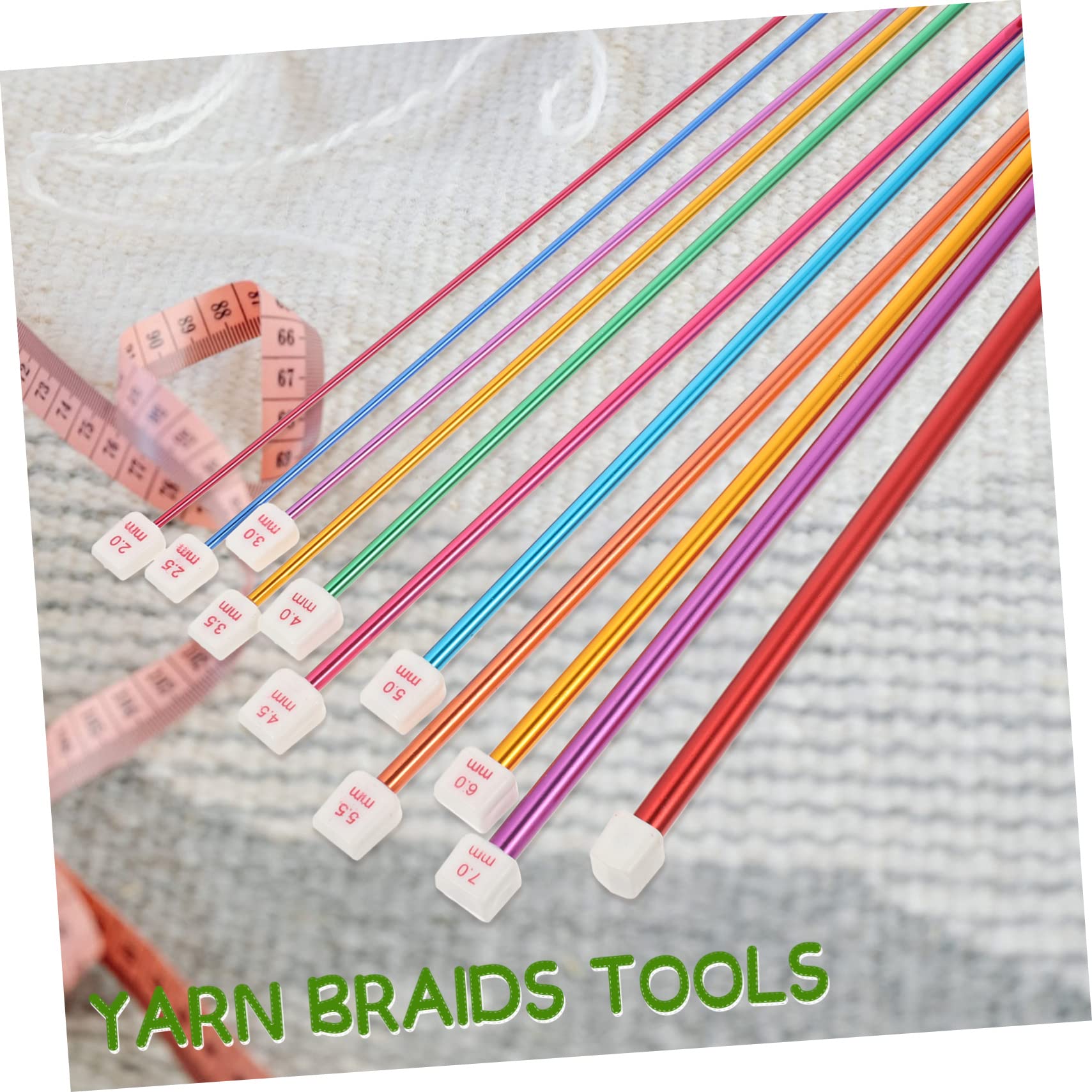 Angoily 2 Juegos Agujas de Ganchillo y Crochet de Aluminio Anodizado Herramientas Suaves y Duraderas para Tejer Mantas Bufandas y Gorros para Principiantes y al Hilo