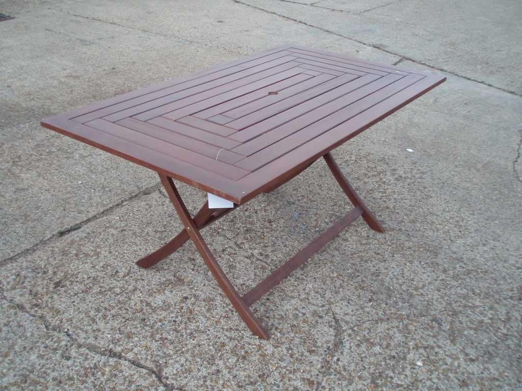 NEW WINCHESTER HARDWOOD RECTANGULAR GARDEN PATIO TABLE Amazon.co.uk