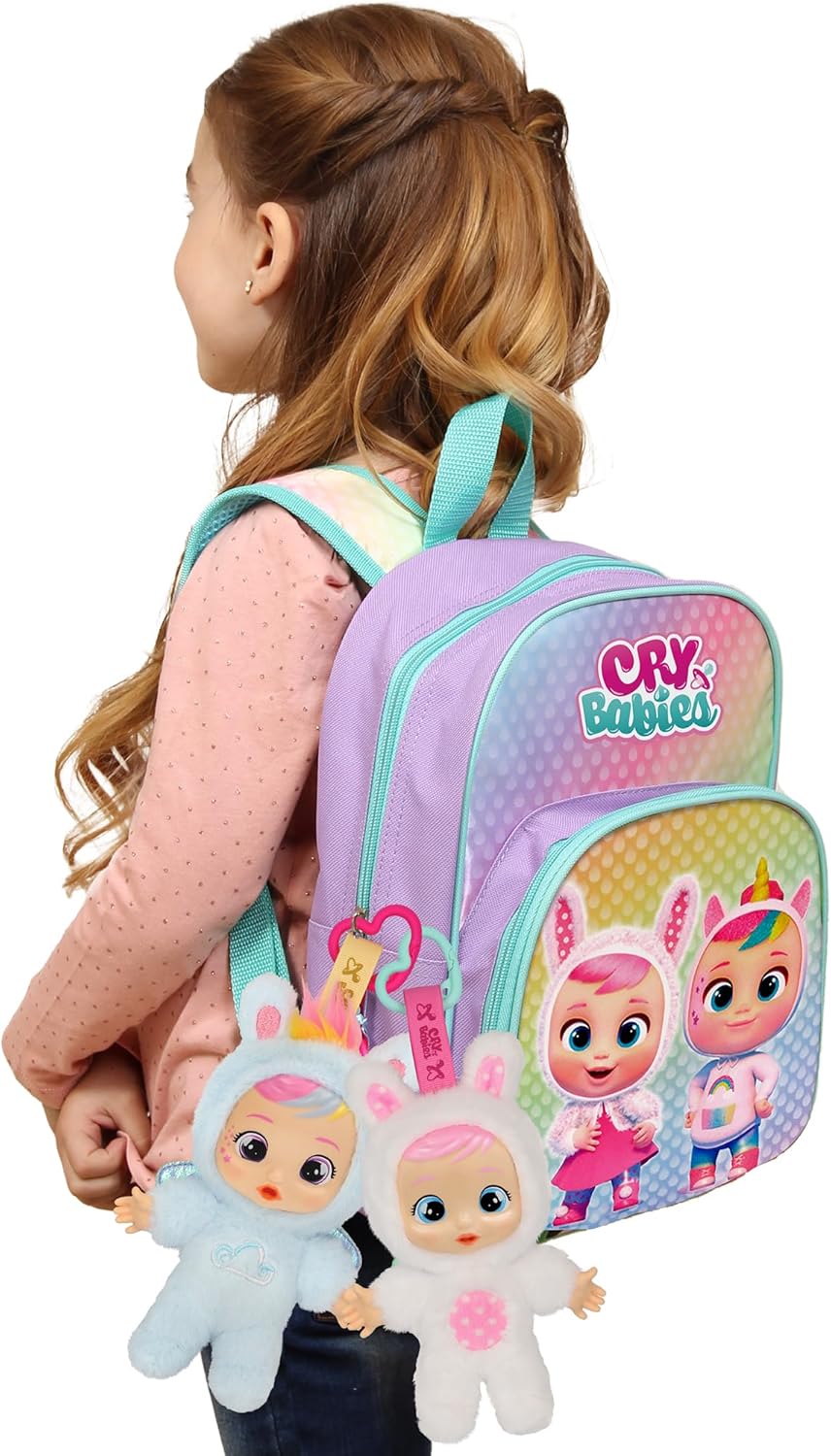 CRY Babies Cuties Dotty Plush Doll, Mini Plush Babies, Perfect to Take Anywhere Children from 3 Years