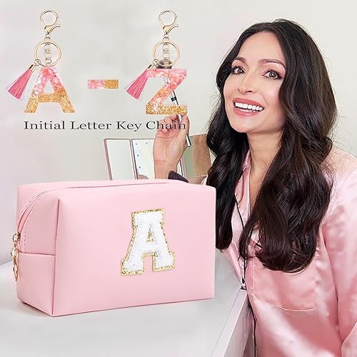 Miniatura 5 de Regalos de cumpleaños para mujeres y ella, bonita bolsa de maquillaje de viaje, bolsas de cosméticos de gran capacidad para mujeres, bolsa de