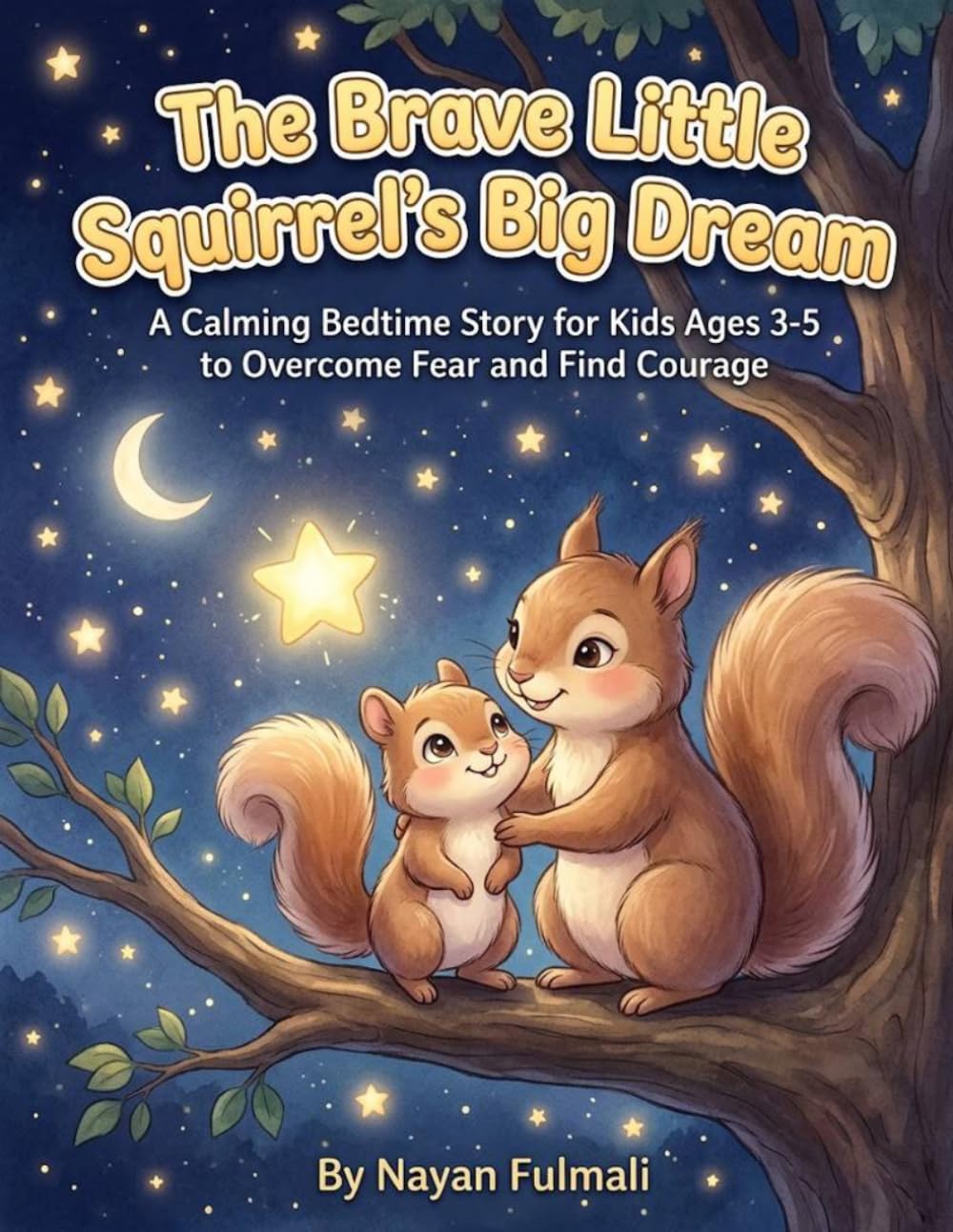 The Brave Little Squirrel's Big Dream: A Calming Bedtime Story for Kids Ages 3-5 to Overcome Fear and Find Courage