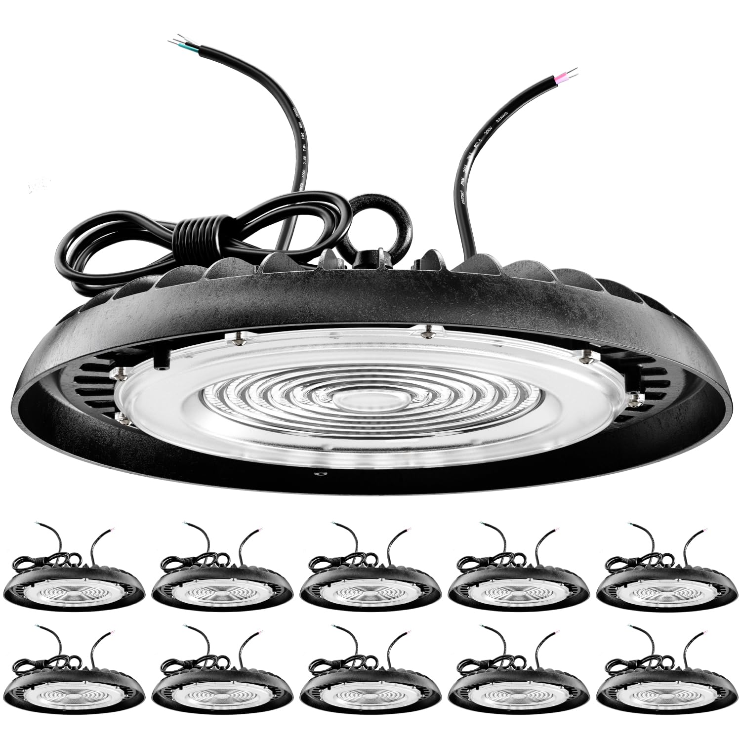 Sunco UFO LED High Bay Light 200W 28000 Lumens 5000K Dimmable Ultra Bright Commercial Shop Lights for Warehouse