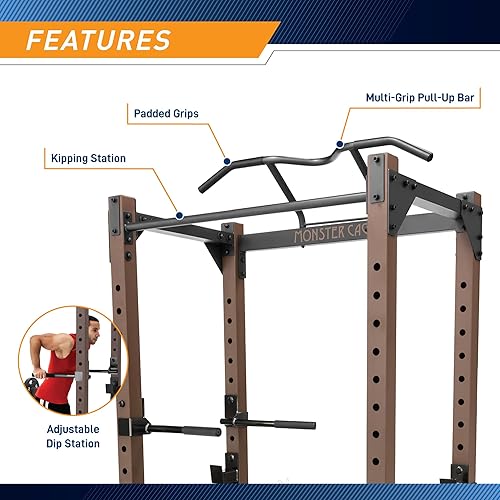 Vista 10 de Steelbody Sistema de gimnasio en casa resistente inspirado en la industria para culturismo y entrenamiento de fuerza disponible para jaula completa