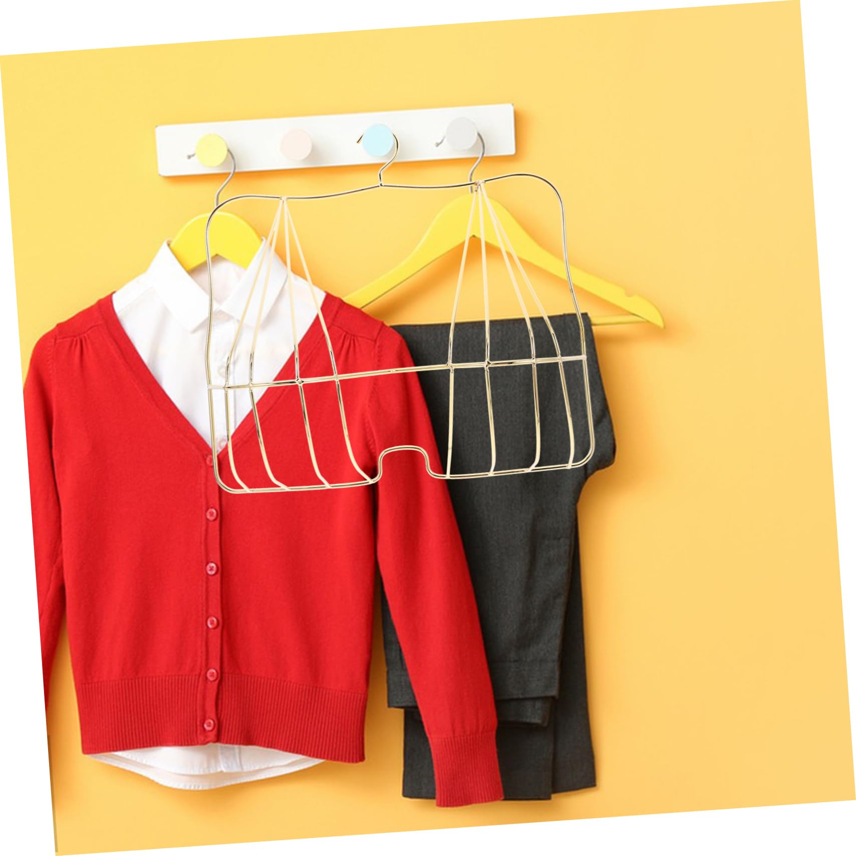 Unomor Fashion Bra Display Mannequin Bra Display Rack for Retail Golden Hanger Wire for Shop