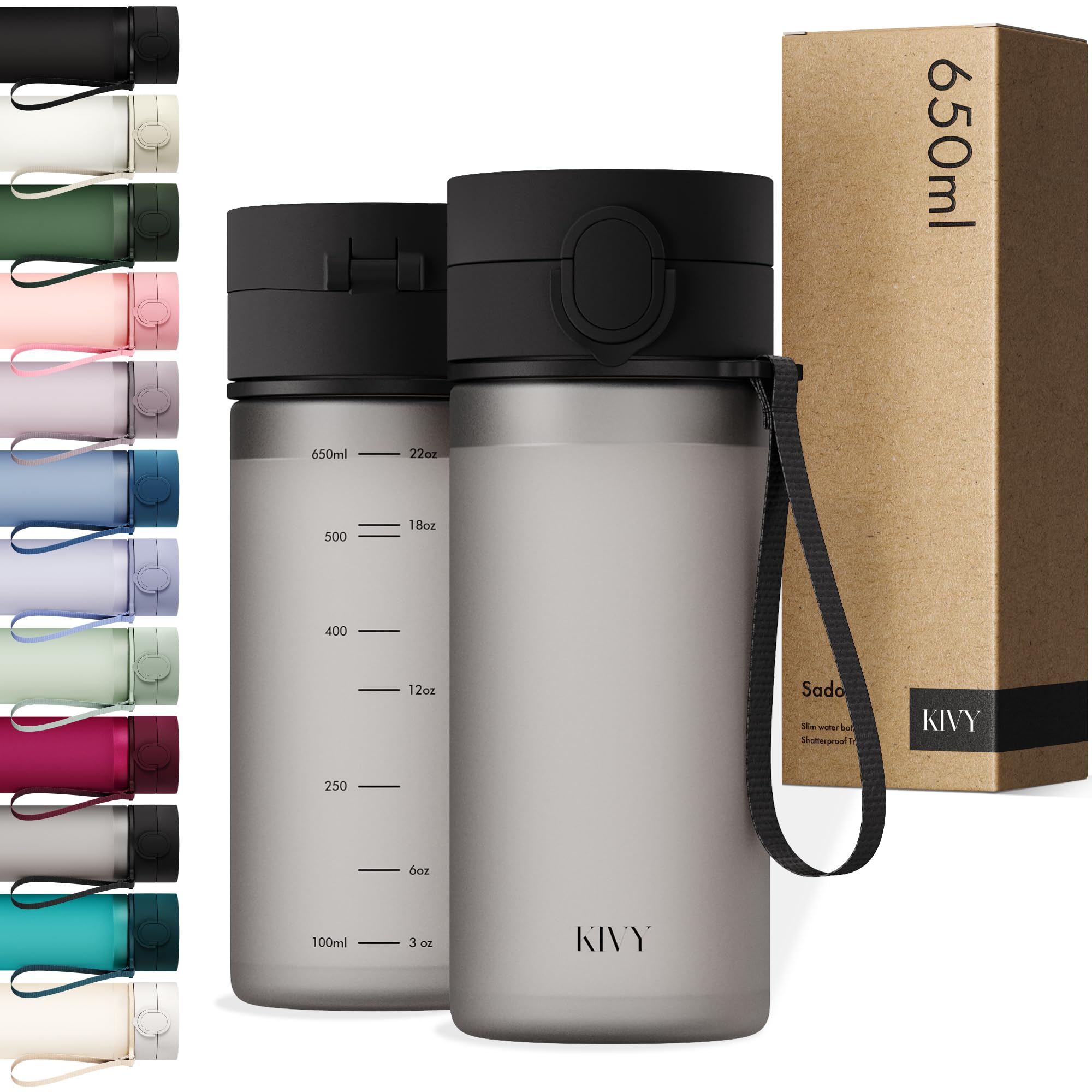 KIVY Trinkflasche mit Flip-Deckel