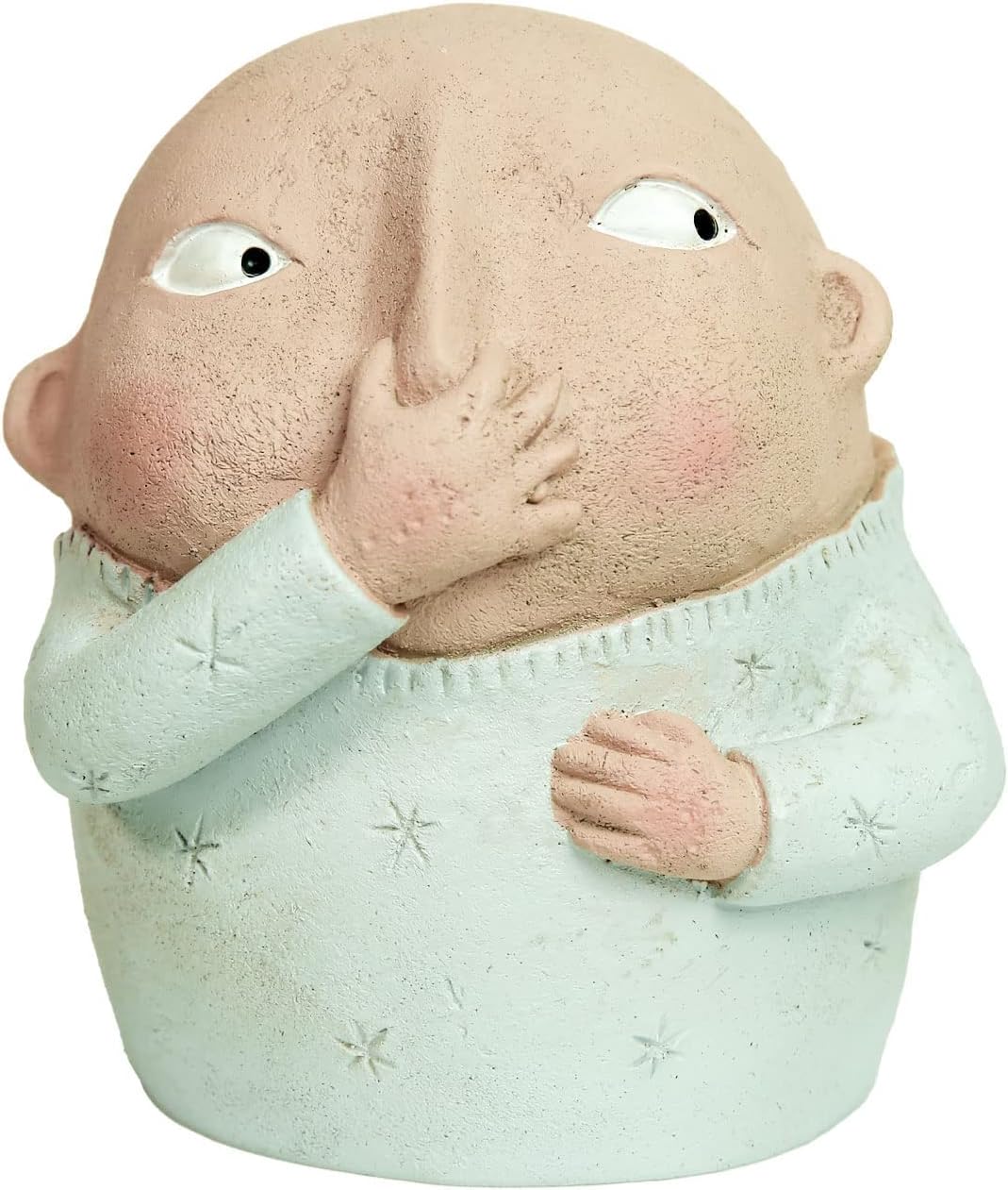 Boy Holding Nose Sculpture,Boy Bathroom Decor Funny