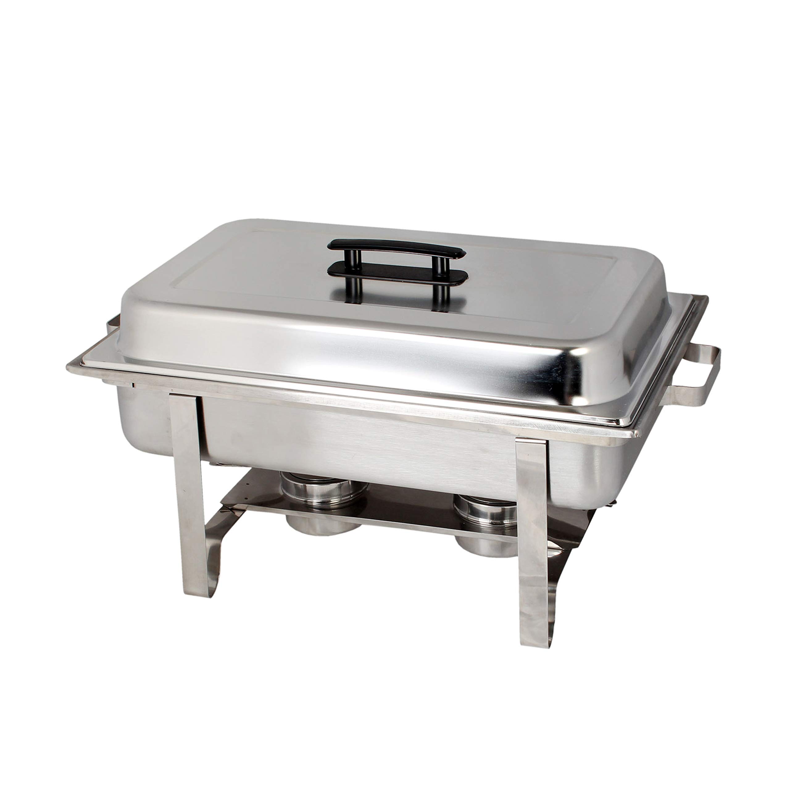 Thunder Group 8 Quart Oblong Stainless Steel Chafer Warmers Full Size Chafer includes 2 Free Chafing Fuel Gel Cans