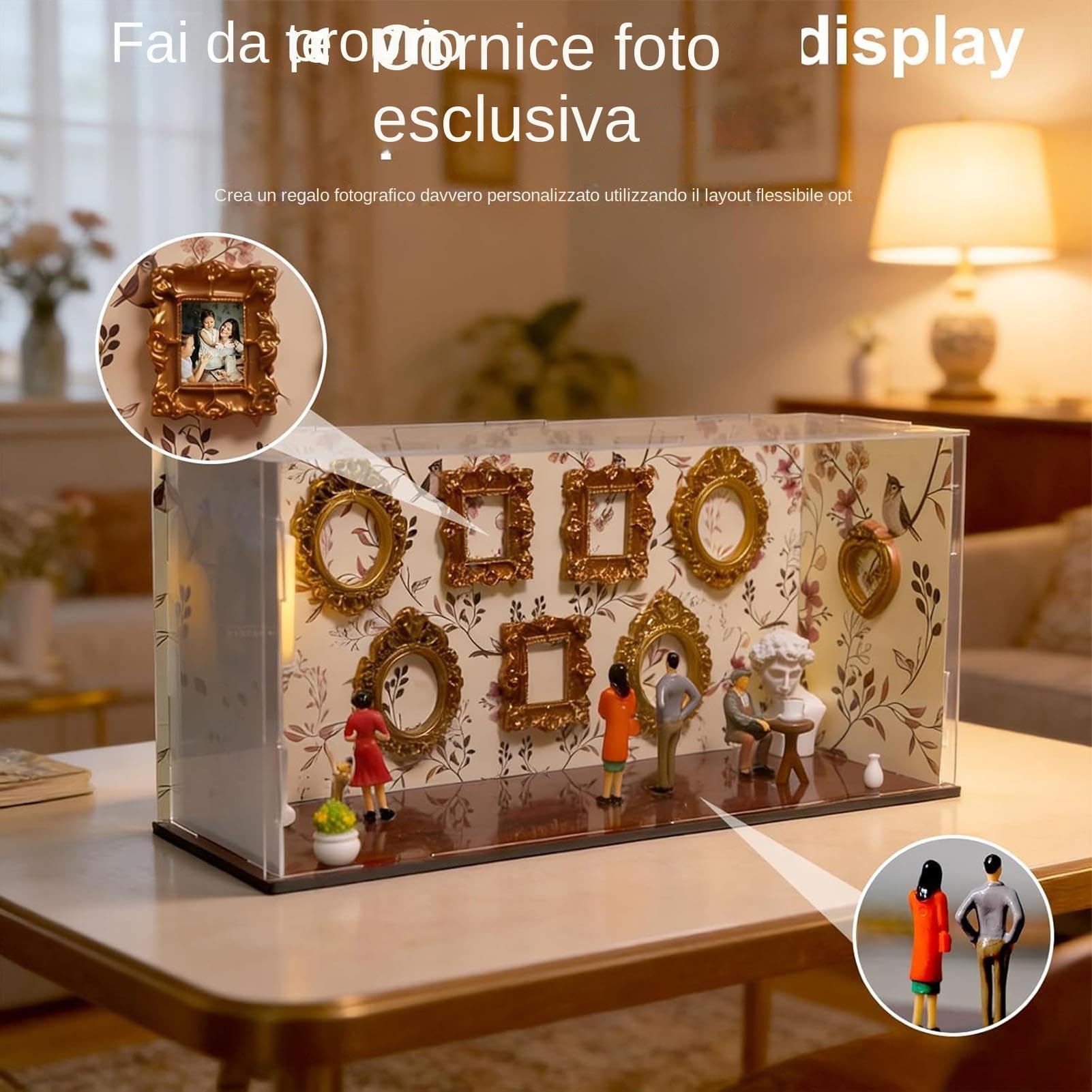 Coffret Musée de Nous Mini Boîte À Photos Décorative Avec 5 Figurines