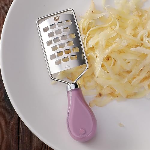 Miniatura 8 de yq Rallador de queso plano de mano, mini rallador de queso de acero inoxidable, herramientas de cocina para queso, chocolate, especias, jengibre,