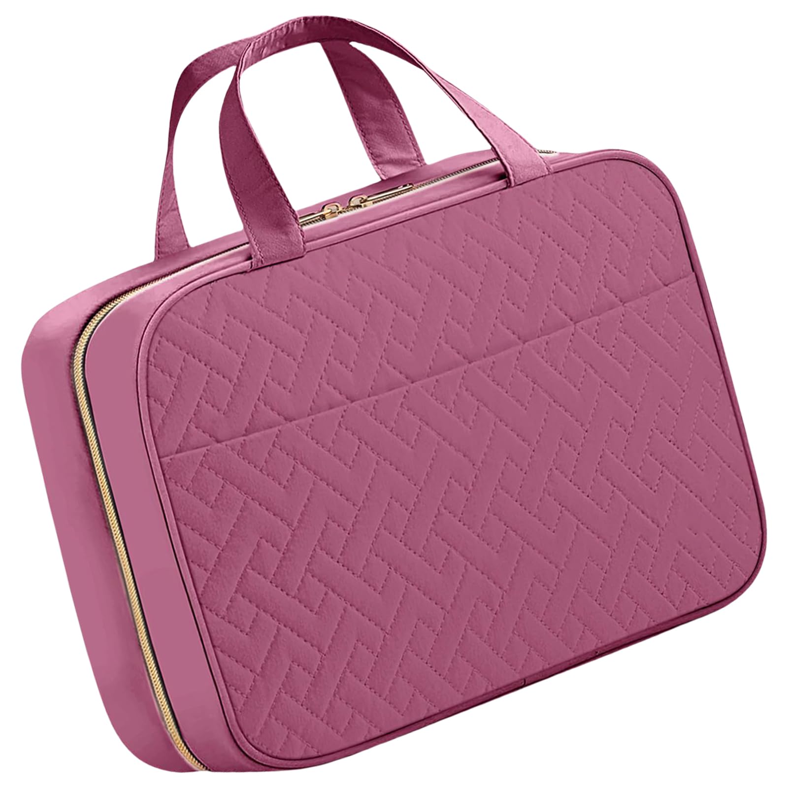 Neceser de viaje grande con gancho para colgar, bolsas de maquillaje espaciosas, organizador de cosméticos, bolsas de almacenamiento para mujeres y niñas
