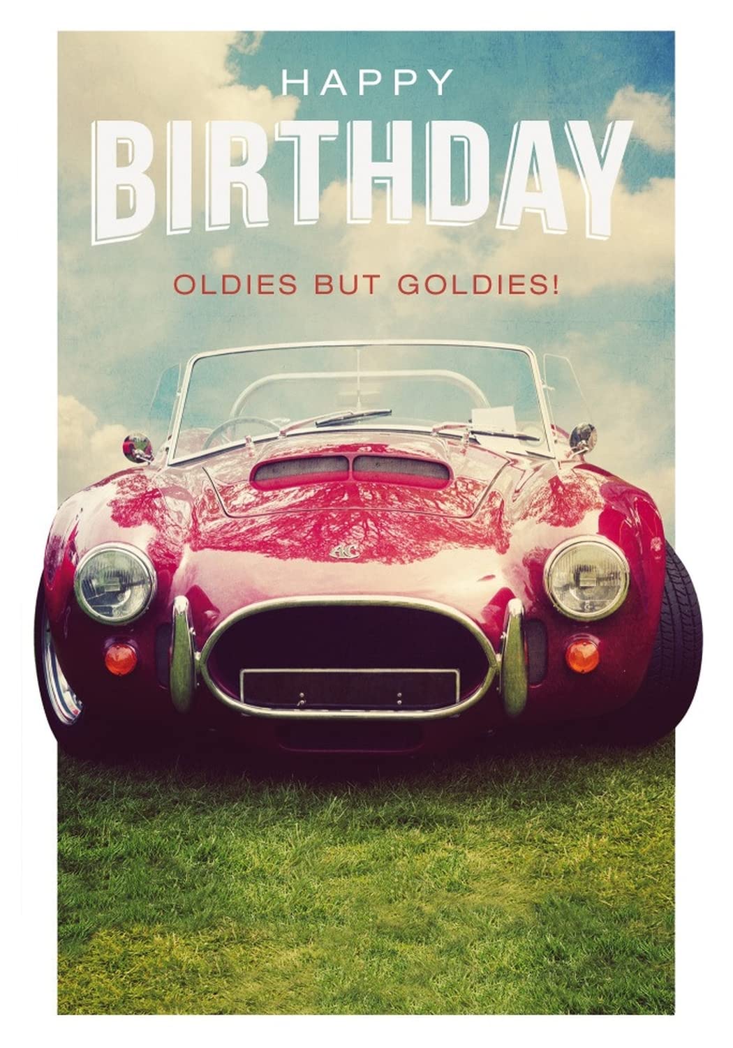 Geburtstagskarte Für Bruder Mit Oldtimer-Design – Ling Design, Goldgeprägt, Inkl. Umschlag